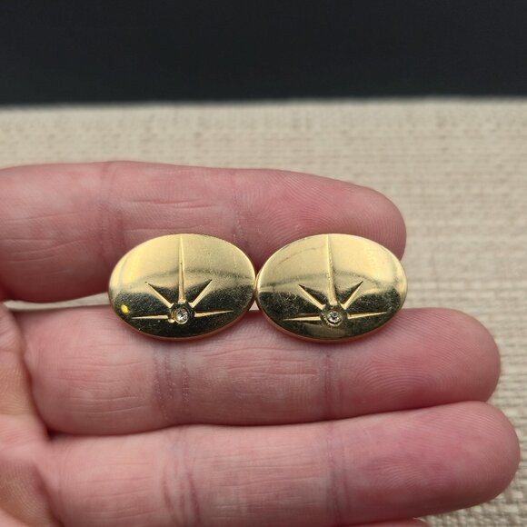 Crystal Star Men's Cuff Links A6339 - Picture 1 of 7